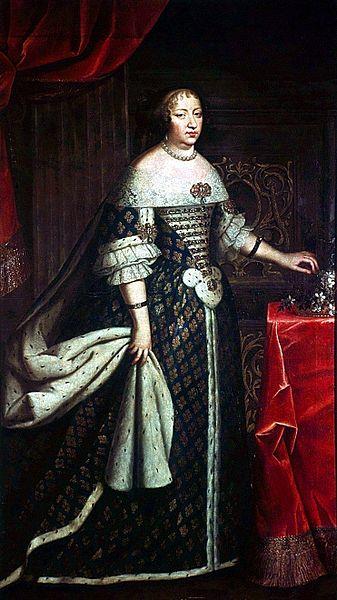 Charles Beaubrun Anne d'Autriche en costume royal oil painting picture